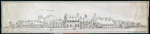 Nemocnice sv. Ludvíka, asi 1677 (pero a tuš na papíře)
