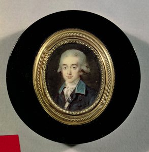 Portrétní miniatura hraběte Hanse Axela von Fersen (1755-1810)