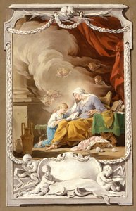 Svatá Anna zjevuje Panně Izaiášovo proroctví, kolem roku 1749