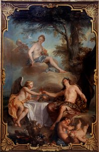 Venuše, Bacchus a Láska. Obraz Nicolase Coypela (1690-1734) od Noel-Nicholas Coypel