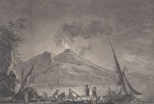 Pohled na Vesuv, jak to bylo v roce 1757, 1762.