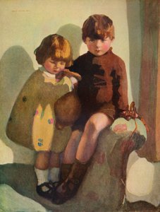 Ian a Rosemary, c1923 od Norah Neilson Gray