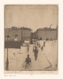 Pohled na Pont Neuf v Paříži Le Pont Neuf (název na objektu) od Norbert Goeneutte