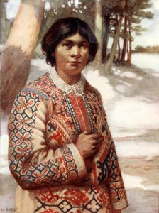 Ostiacká žena, Sibiř od Norman Hardy