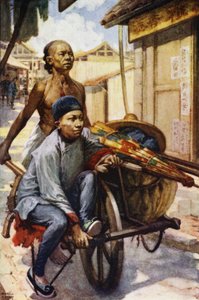 Čína: trakař (barva litho) od Norman Hardy