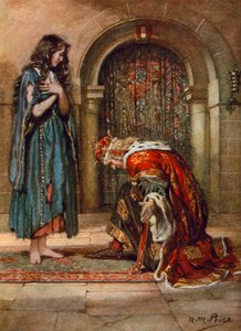 Tennyson, The Beggar-Maid (barevné lito) od Norman Mills (after) Price