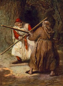 Tennyson, The Foresters (barevné lito) od Norman Mills (after) Price
