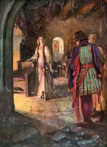 Tennyson, The Marriage Of Geraint (barevné lito) od Norman Mills (after) Price