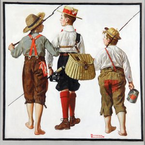 Rybářský výlet, příští týden se vrátí od Norman Rockwell