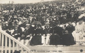 Ignáci sledující olympijské hry v roce 1906 v Aténách od Norwegian Photographer