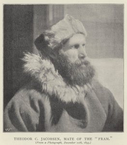 Theodor C Jacobsen, kolega z "Fram" (černobílá fotografie) od Norwegian Photographer