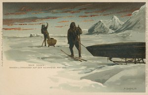 Nansenova expedice Fram, květen 1896 (barevné lito) od Norwegian School