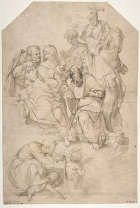 Klanění tří králů, 1500-1571 od Nosadella