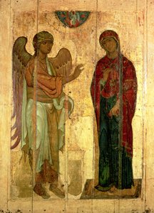 The Ustiug Annunciation, c.1130-40 (tempera na panelu)