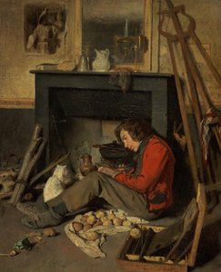 Interiér ateliéru od Octave Tassaert