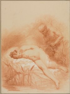 Nymphe et Faune, 19. století.
