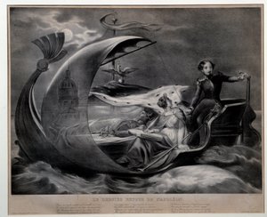 Poslední návrat Napoleona Alegorického znázornění přenesení ostatků císaře Napoleona se účastní František Ferdinand d