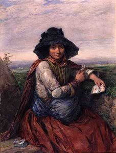 The Fortune Teller (akvarel na papíře)