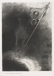 A jeho jméno, které na něm sedělo, bylo Smrt od Odilon Redon
