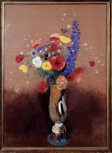 Kytice z polí. Obraz Odilona Redona (1840-1916) od Odilon Redon