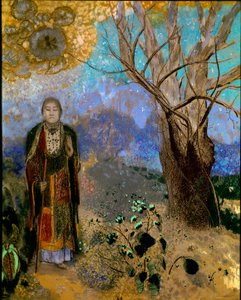 Buddha (olej na plátně od Odilon Redon