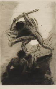 Kain a Ábel od Odilon Redon