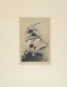 Kain a Ábel od Odilon Redon