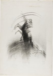 Kentaur mířící na mraky od Odilon Redon