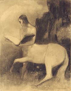Čtení Kentaura od Odilon Redon
