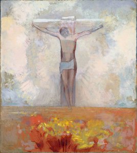 Kristus na kříži, c. 1910. od Odilon Redon