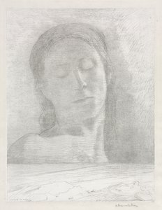 Zavřené oči od Odilon Redon