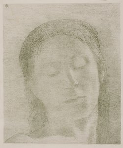Zavřené oči od Odilon Redon