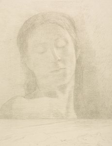 Zavřené oči od Odilon Redon