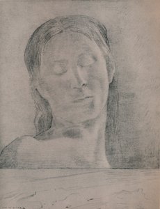 Zavřené oči, kolem 1890, 1946 od Odilon Redon