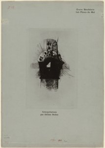 Obal/Frontispiece pro Les Fleurs du Mal, deska 1 z 9 od Odilon Redon