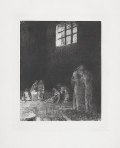 Ve stínu lidí, kteří pláčou a modlí se... od Odilon Redon