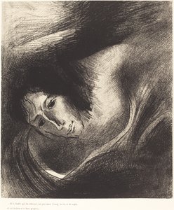 A ďábel, který je svedl, byl uvržen do jezera ohně a síry, kde je šelma a falešný prorok.) od Odilon Redon