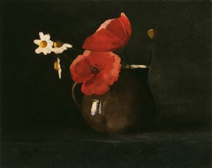 Květiny: Vlčí máky a sedmikrásky od Odilon Redon