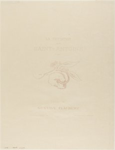 Frontispis/titulní deska pro Tentation de St. Antoine od Odilon Redon