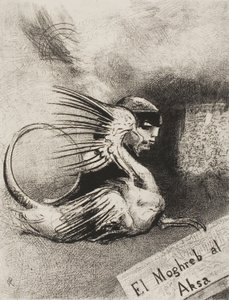 Frontispis pro El Moghreb al Aksa od Edmonda Picarda od Odilon Redon