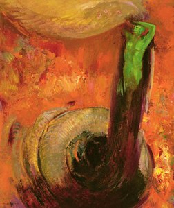 Zelená smrt, kolem roku 1905 od Odilon Redon