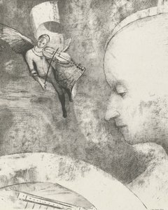 Nebeské umění, 1894 (tisk) od Odilon Redon
