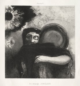 Pocta Goyovi: Podivný žonglér, 1885. od Odilon Redon
