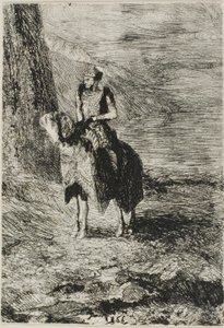 Jezdec čeká od Odilon Redon