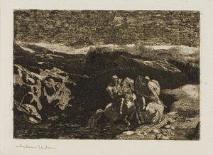Jezdci v boji od Odilon Redon