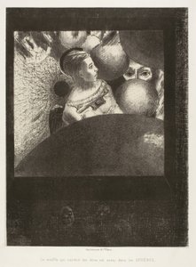In the Spheres (Dech, který vede živé tvory je také ve Spheres), deska pět z Edgara Poea od Odilon Redon