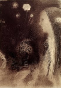 Ve snu Rytina Odilona Redona (1840-1916) 1879 Paříž, soukromá sbírka od Odilon Redon