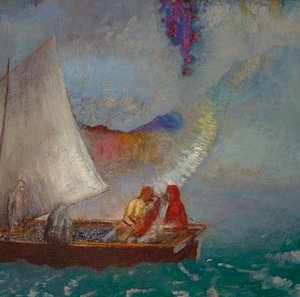 Šedá plachta, um 1900-1904. od Odilon Redon