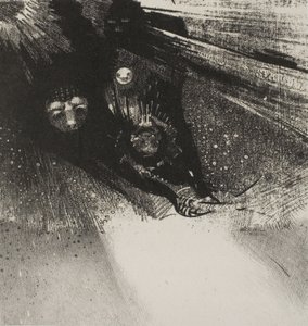 Larvae So Bloodless and So Hideous, deska 5 ze 6 od Odilon Redon