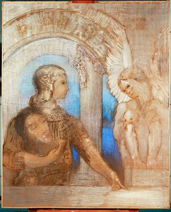 Mystický rytíř (olej na plátně) od Odilon Redon